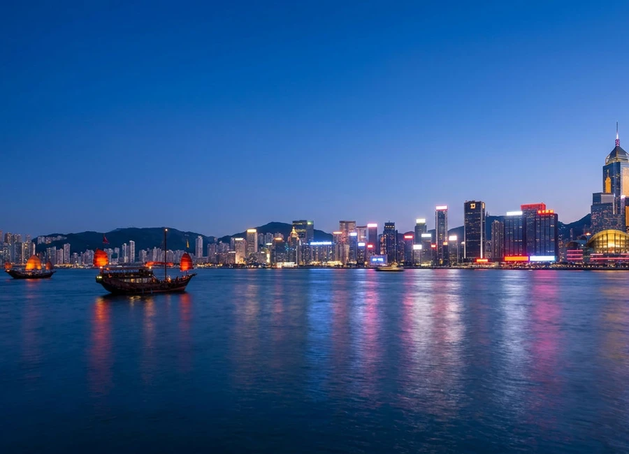 香港维多利亚港景观